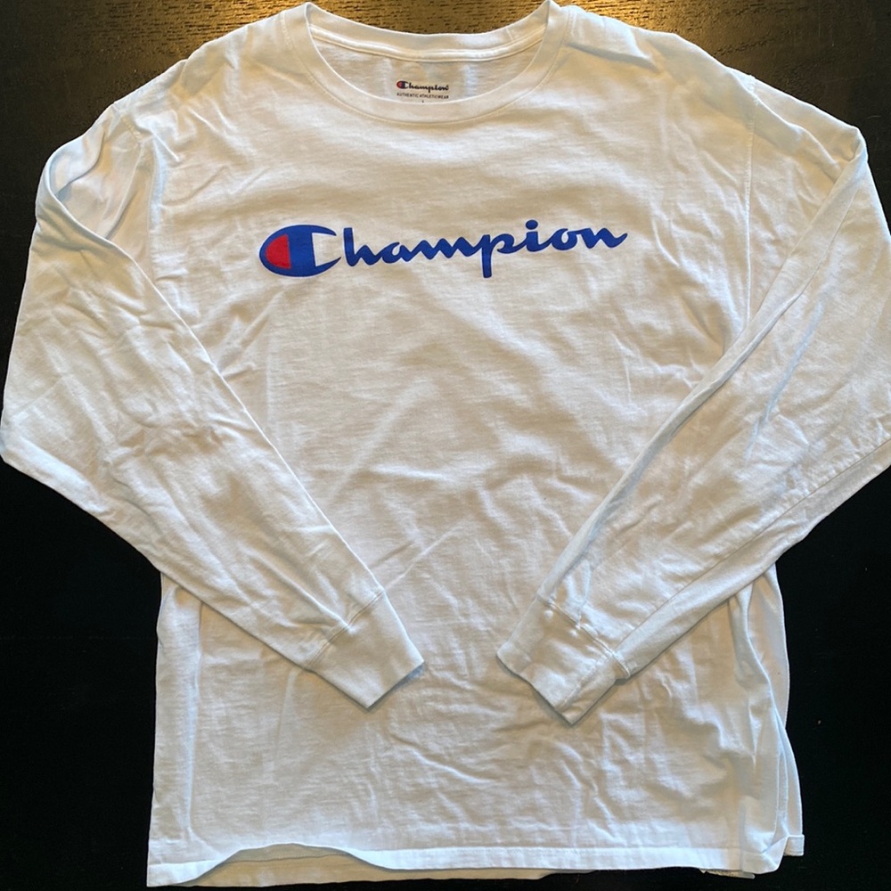 Champion Logo Longsleeve Tee